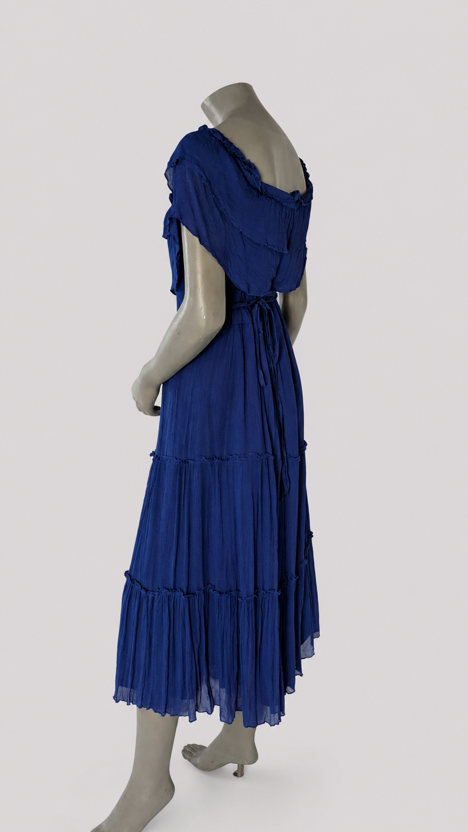 RIQZA Midnight Frill Flow Maxi Dress