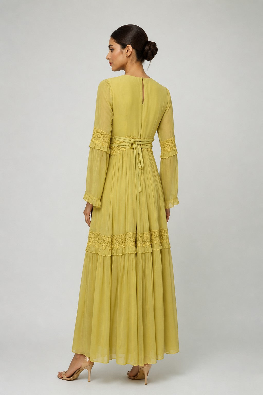 Olive Dusk Lace Dress