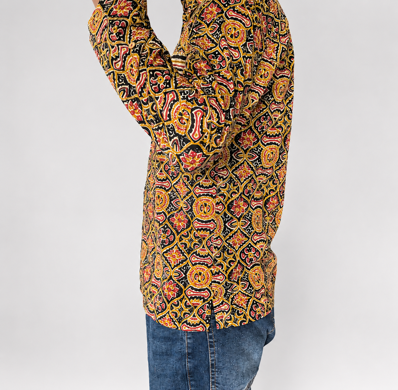 RIQZA Heritage Mosaic Cotton Shirt