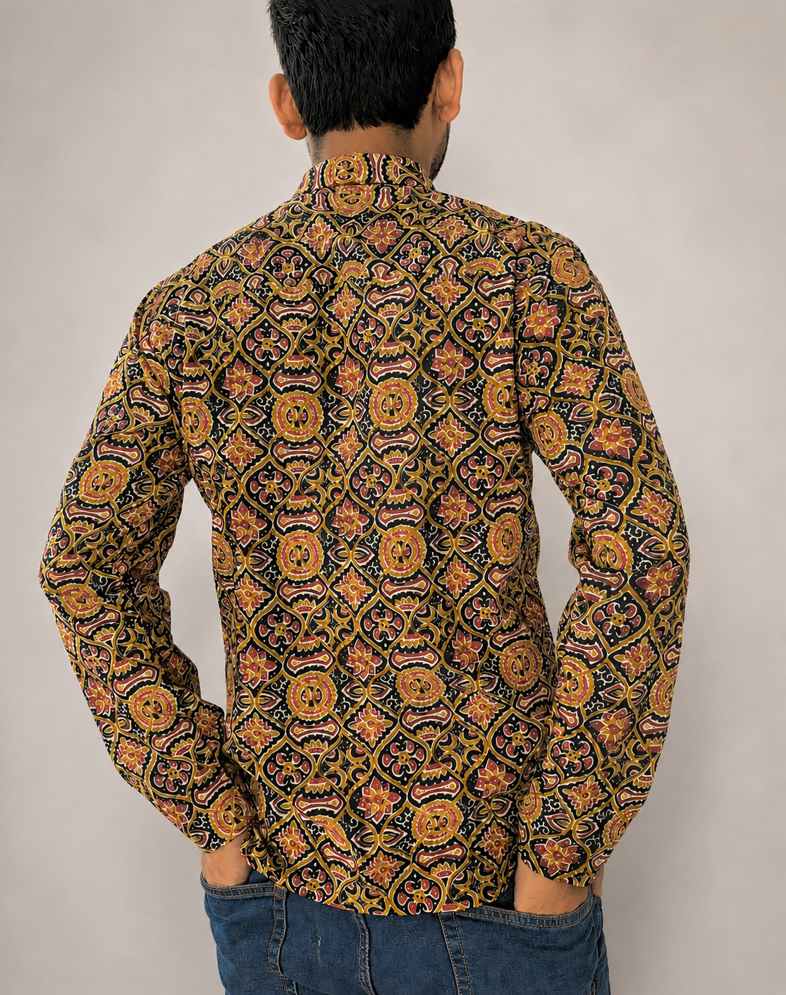 RIQZA Heritage Mosaic Cotton Shirt