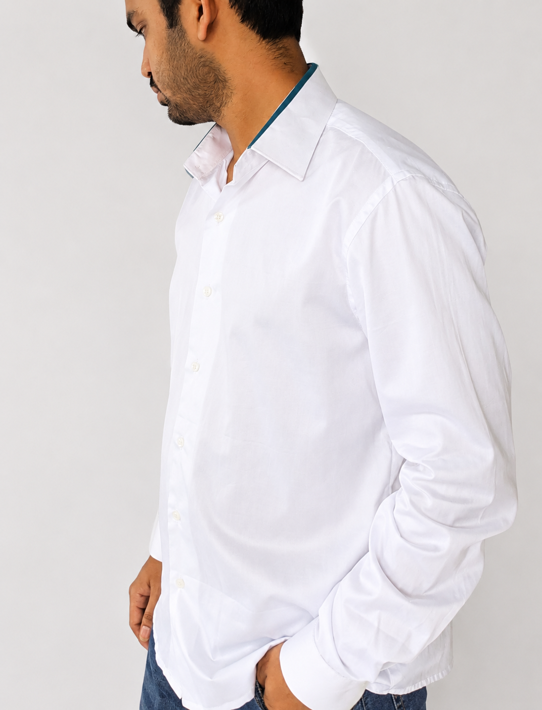RIQZA Luxe White Cotton Shirt
