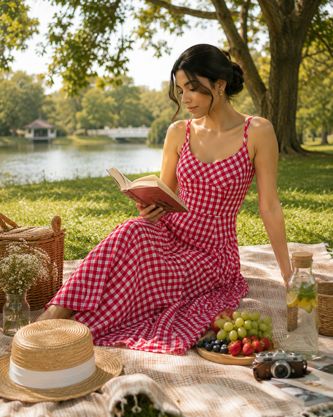 Scarlet Picnic Dress