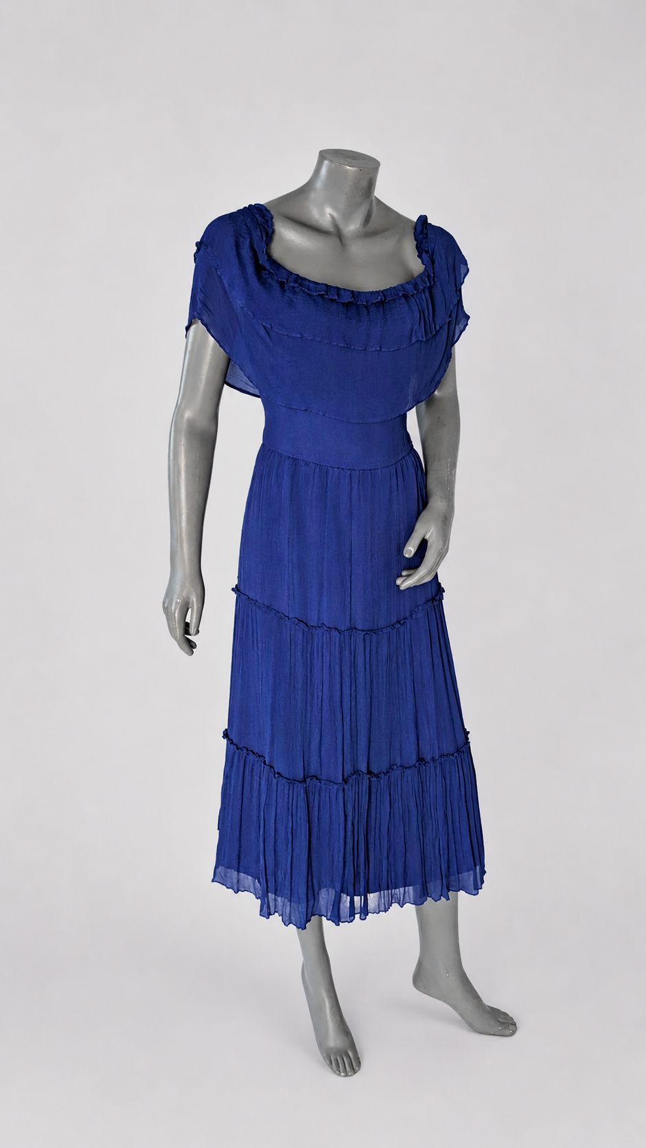 RIQZA Midnight Frill Flow Maxi Dress