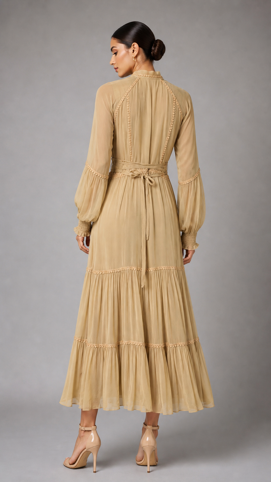 RIQZA Sand Dune Elegance Maxi Dress