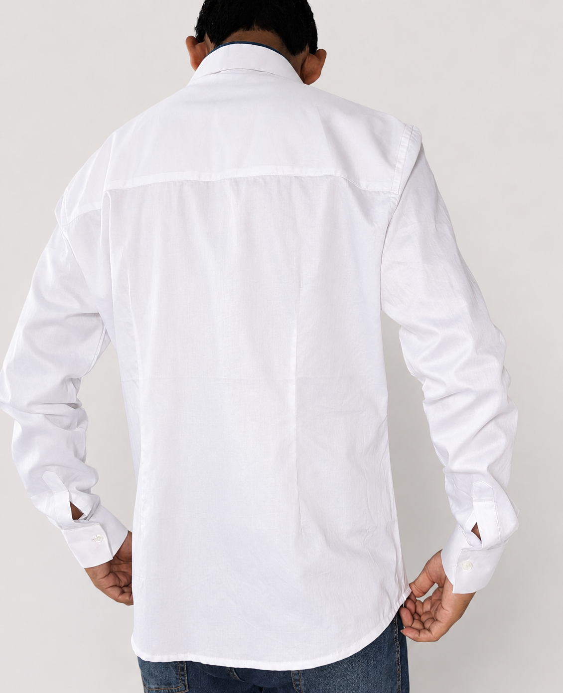 RIQZA Luxe White Cotton Shirt